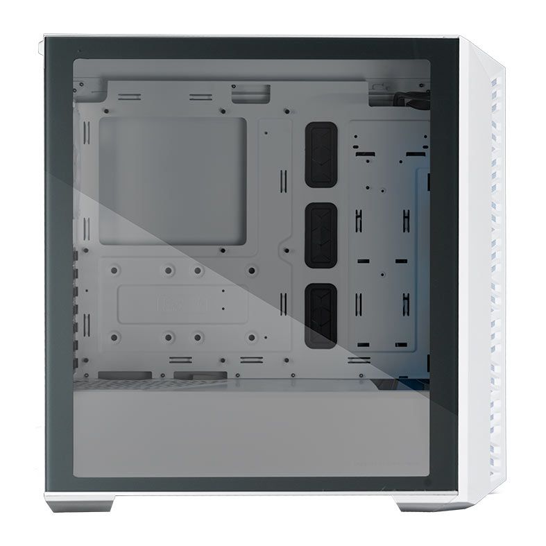 Gabinete Gamer Cooler Master Masterbox 520, ARGB, Lateral de Vidro, 4 Fans, Branco, MB520-WGNN-S01