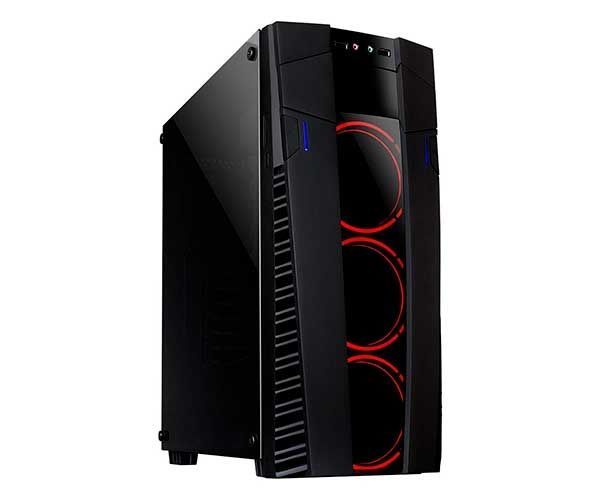 Gabinete Gamer Mymax Eclipse Usb 3 0 Preto Led Vermelho Mca Fc Ec09a