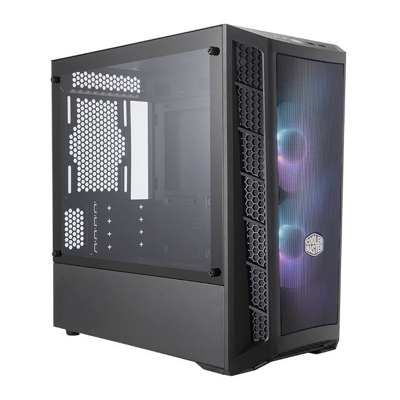 Gabinete Cooler Master Masterbox MB311L ARGB, Mini-Tower, Lateral de Vidro, Com 2 Fans, Preto, MCB-B311L-KGNN-S02