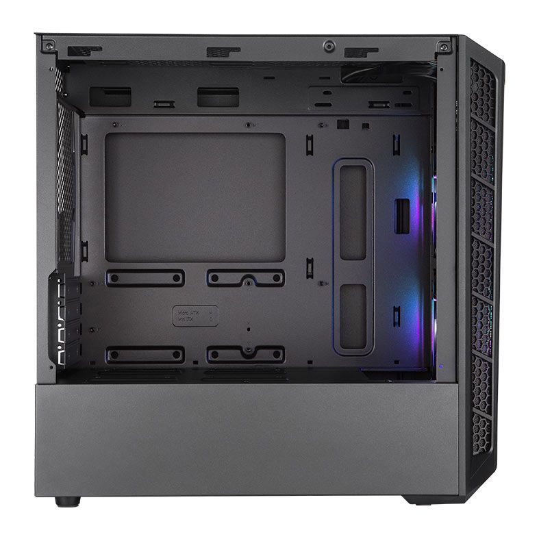 Gabinete Cooler Master Masterbox MB311L ARGB, Mini-Tower, Lateral de Vidro, Com 2 Fans, Preto, MCB-B311L-KGNN-S02