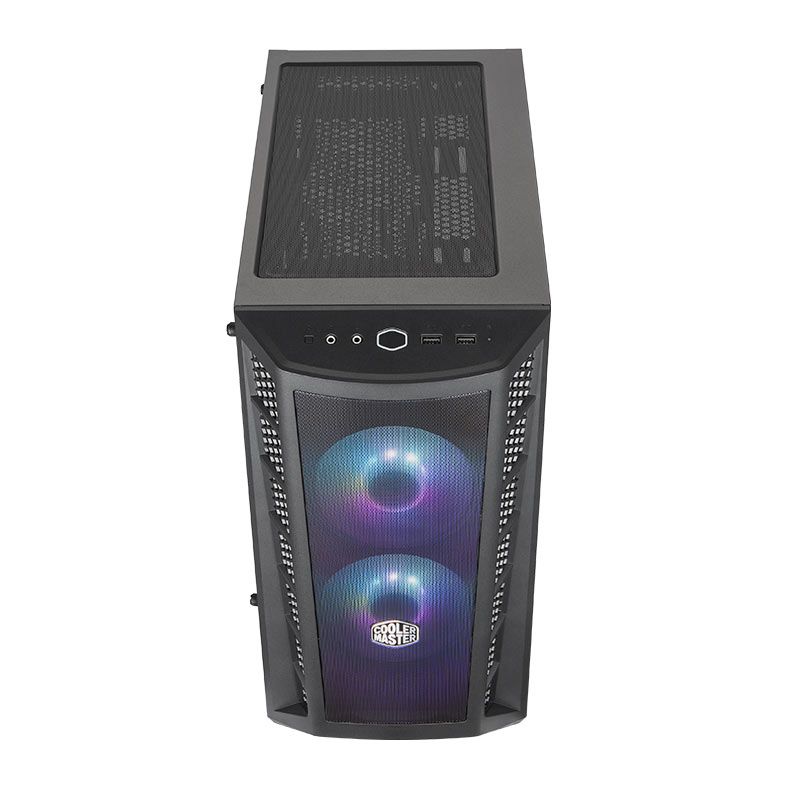 Gabinete Cooler Master Masterbox MB311L ARGB, Mini-Tower, Lateral de Vidro, Com 2 Fans, Preto, MCB-B311L-KGNN-S02