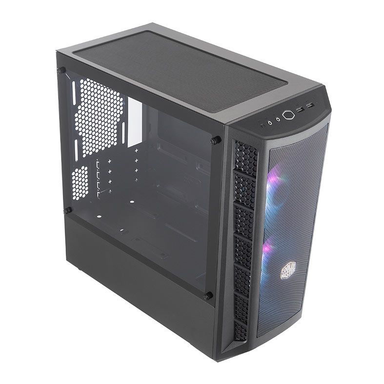 Gabinete Cooler Master Masterbox MB311L ARGB, Mini-Tower, Lateral de Vidro, Com 2 Fans, Preto, MCB-B311L-KGNN-S02