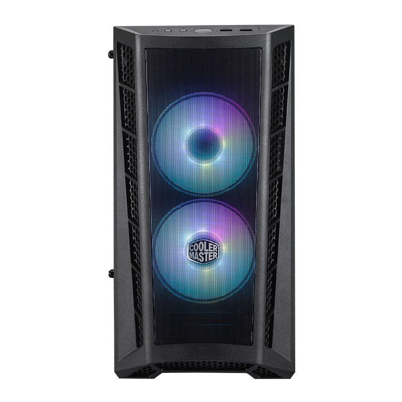 Gabinete Cooler Master Masterbox MB311L ARGB, Mini-Tower, Lateral de Vidro, Com 2 Fans, Preto, MCB-B311L-KGNN-S02