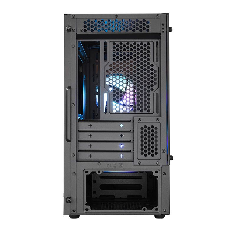 Gabinete Cooler Master Masterbox MB320L ARGB, Mini-Tower, Lateral de Vidro, Com 2 Fans, Preto, MCB-B320L-KGNN-S02