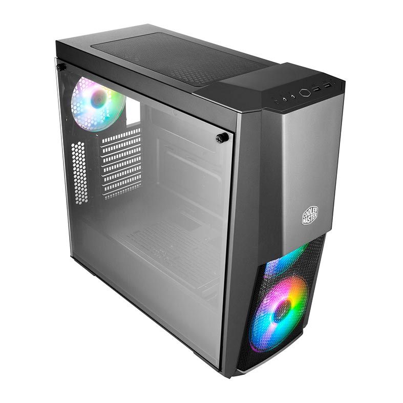 Gabinete Cooler Master Masterbox MB500 ARGB Lateral Vidro Preto, MCB-B500D-KGNN-S01