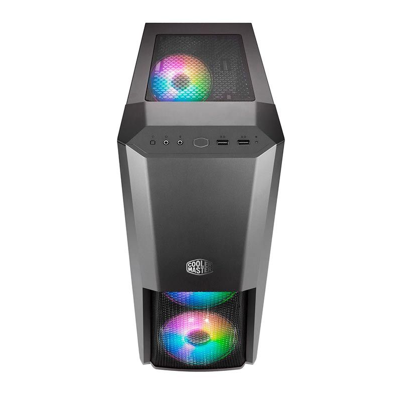 Gabinete Cooler Master Masterbox MB500 ARGB Lateral Vidro Preto, MCB-B500D-KGNN-S01