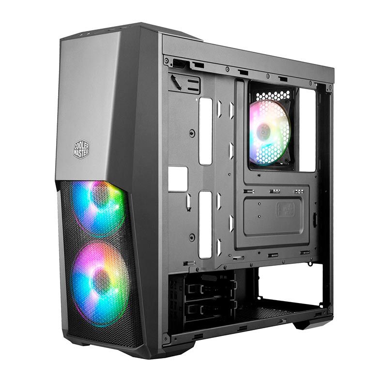 Gabinete Cooler Master Masterbox MB500 ARGB Lateral Vidro Preto, MCB-B500D-KGNN-S01