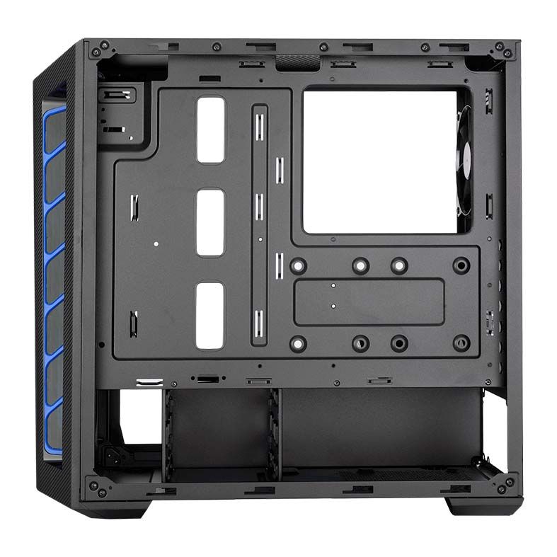 Gabinete Cooler Master Masterbox MB510L Lateral Acrilico Preto/Azul, MCB-B510L-KANN-S03