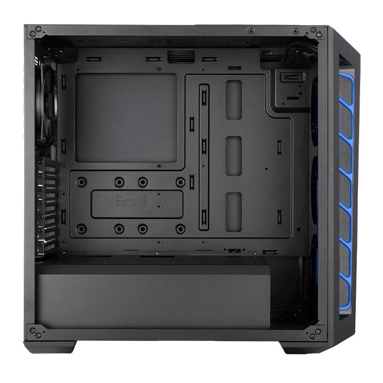 Gabinete Cooler Master Masterbox MB510L Lateral Acrilico Preto/Azul, MCB-B510L-KANN-S03
