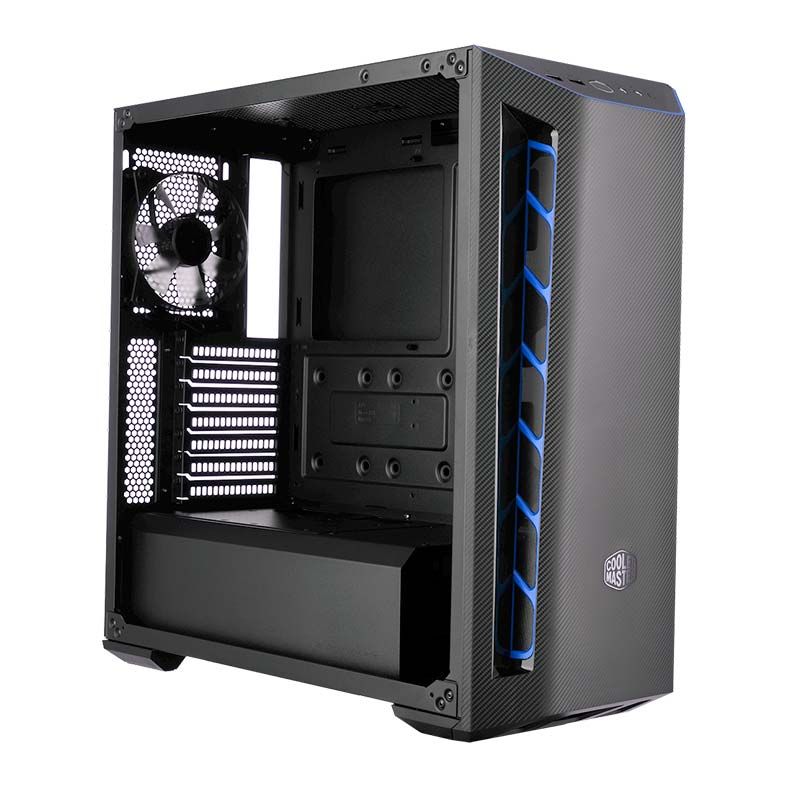 Gabinete Cooler Master Masterbox MB510L Lateral Acrilico Preto/Azul, MCB-B510L-KANN-S03