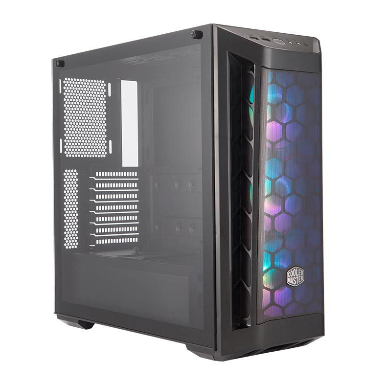 Gabinete Cooler Master Masterbox MB511 ARGB Lateral Vidro Preto, MCB-B511D-KGNN-RGA