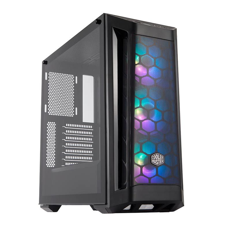 Gabinete Cooler Master Masterbox MB511 ARGB Lateral Vidro Preto, MCB-B511D-KGNN-RGA