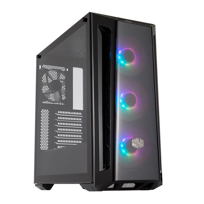 Gabinete Cooler Master Masterbox MB520 ARGB Lateral Vidro Temp Preto, MCB-B520-KGNN-RGA