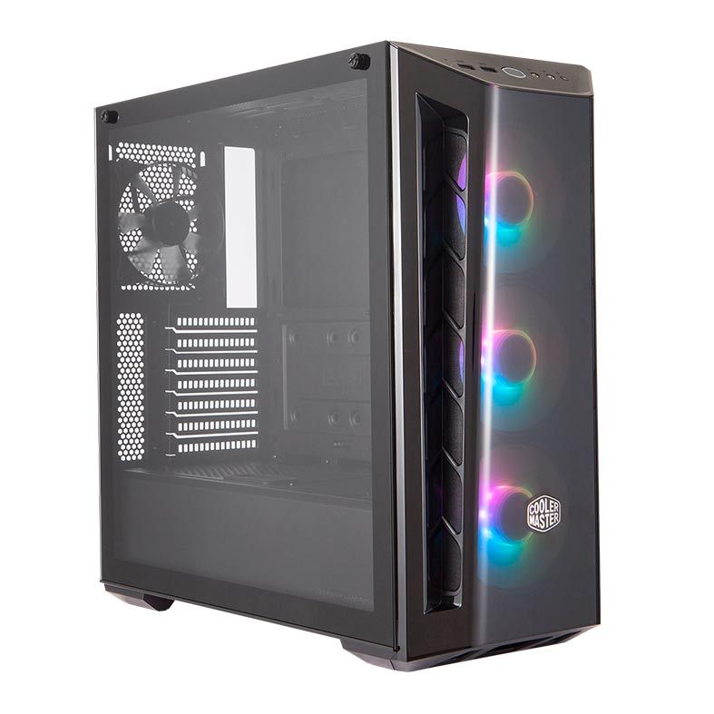 Gabinete Cooler Master Masterbox MB520 ARGB Lateral Vidro Temp Preto, MCB-B520-KGNN-RGA