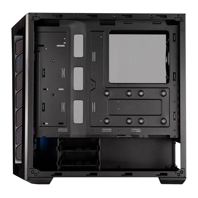 Gabinete Cooler Master Masterbox MB520 ARGB Lateral Vidro Temp Preto, MCB-B520-KGNN-RGA