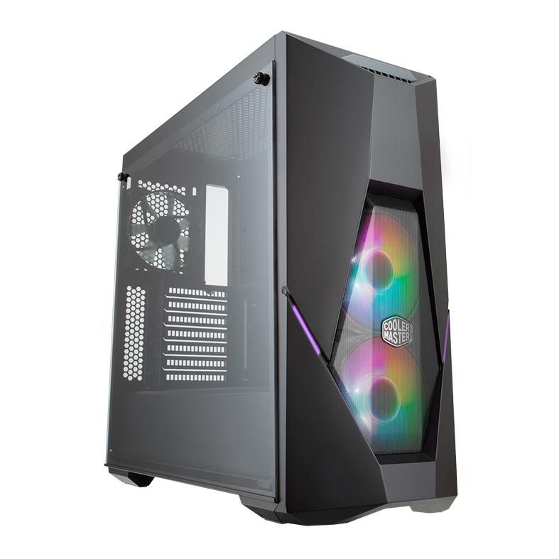Gabinete Cooler Master Masterbox K500 ARGB Lateral Vidro Preto, MCB-K500D-KGNN-S02