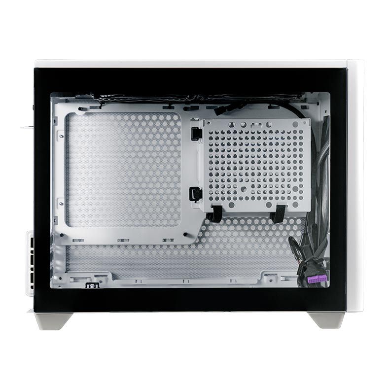 Gabinete Cooler Master Masterbox NR200P Lateral Vidro Branco, MCB-NR200P-WGNN-S00