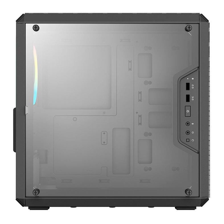 Gabinete Gamer Cooler Master Masterbox Q300L Rainbow, 1 Fan, Preto, MCB-Q300L-KANN-S01