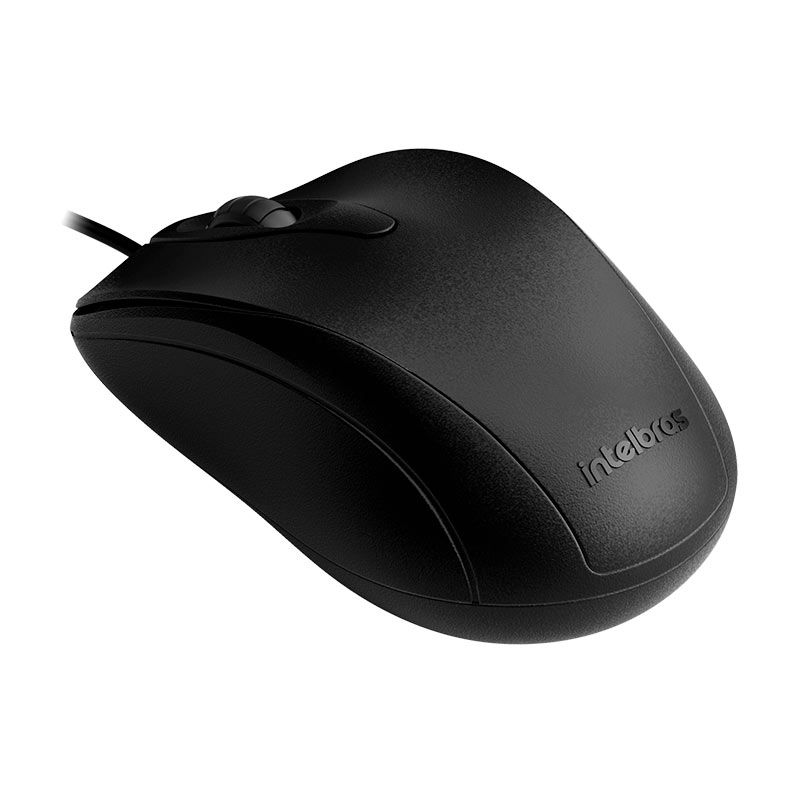 Mouse Office Intelbras MCI20, 1000DPI, USB, Preto, MCI20