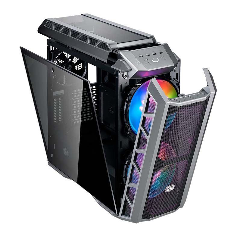 Gabinete Cooler Master Mastercase H500P Mesh ARGB Gunmetal Cinza, MCM-H500P-MGNN-S11