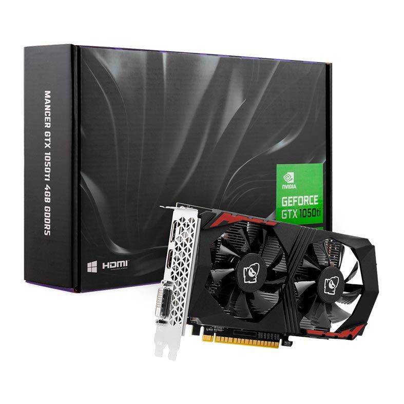 Placa de Vídeo Mancer GeForce GTX 1050Ti 4GB GDDR5 128Bit, MCR-1050T14GD5-V1