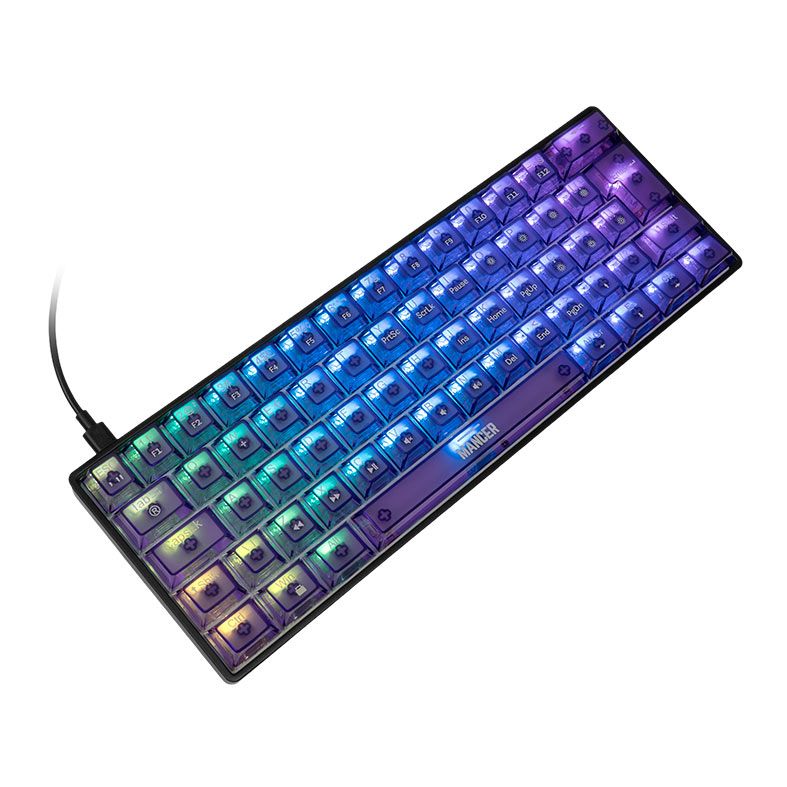 OPENBOX Teclado Magnetico Mancer Amethyst, ARGB, Preto e Roxo, MCR