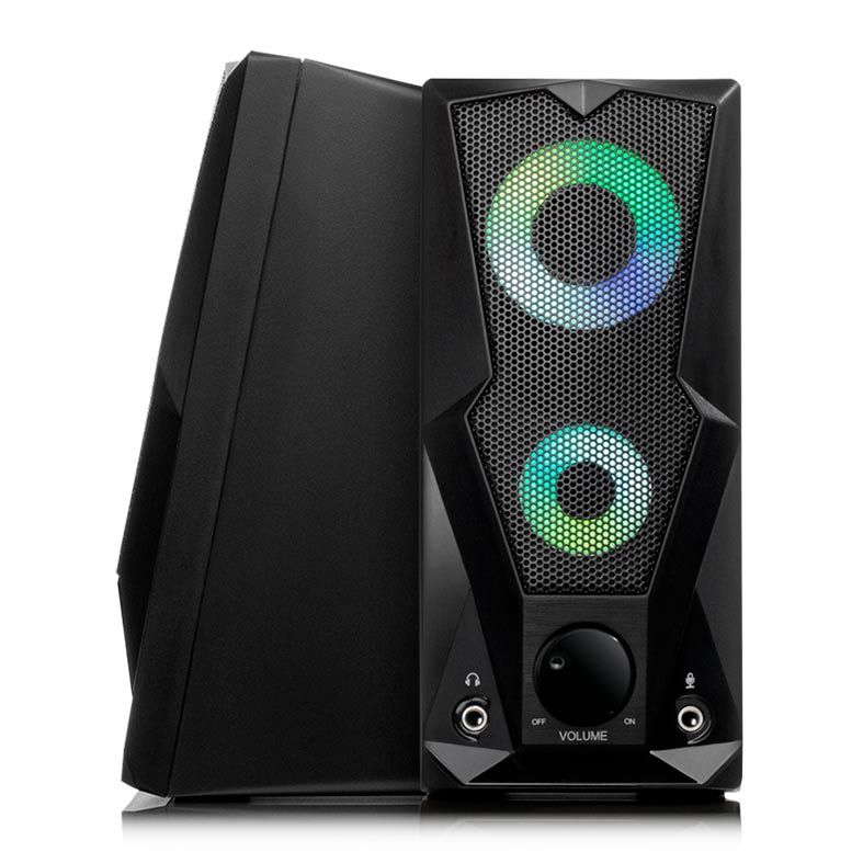 Caixa de Som Mancer Arrow RGB Rainbow 2x3W, MCR-ARW-RB01