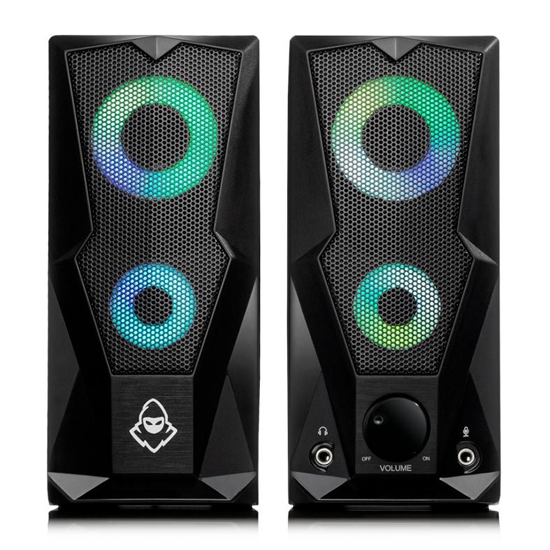 Caixa de Som Mancer Arrow RGB Rainbow 2x3W, MCR-ARW-RB01