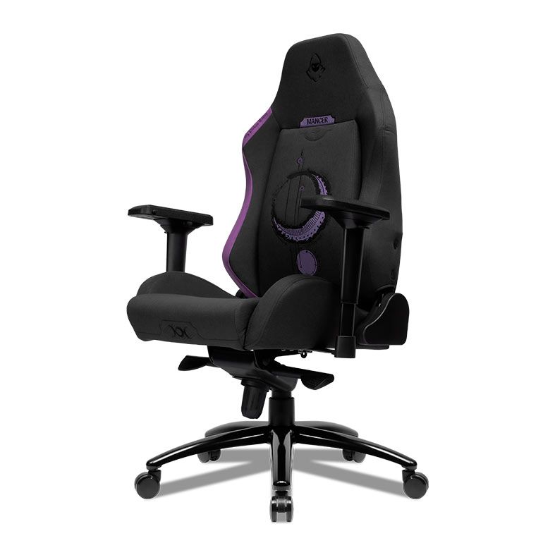 Cadeira Gamer Mancer Cycles Z Moon, Espuma Moldada, Braco 4D, Preto e Roxo, MCR-CCM-PPL