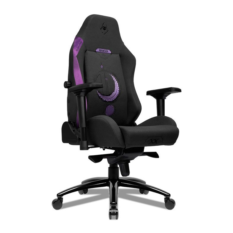 Cadeira Gamer Mancer Cycles Z Moon, Espuma Moldada, Braco 4D, Preto e Roxo, MCR-CCM-PPL