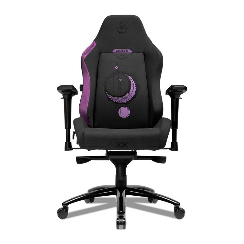 Cadeira Gamer Mancer Cycles Z Moon, Espuma Moldada, Braco 4D, Preto e Roxo, MCR-CCM-PPL