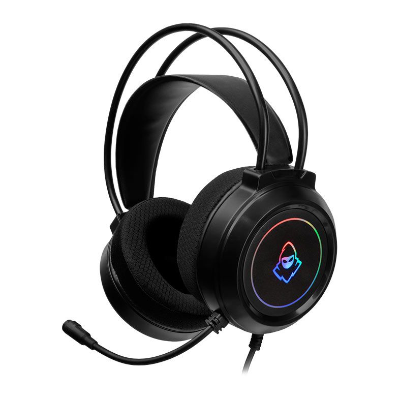 Headset Gamer Mancer Crater V2, Rainbow, Drivers 50mm, Preto, MCR-CRT-RGB02