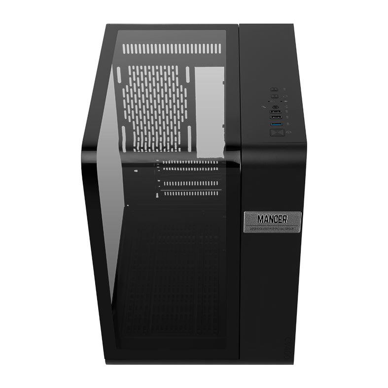 Gabinete Gamer Mancer CV400, Mid-Tower, Lateral de Vidro Preto, MCR-CV400-BK