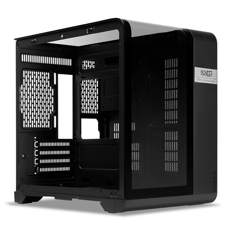 Gabinete Gamer Mancer CV400, Mid-Tower, Lateral de Vidro Preto, MCR-CV400-BK