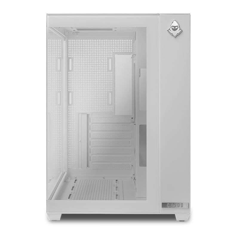 Gabinete Gamer Mancer CV500, Mid Tower, Lateral De Vidro, Branco, MCR-CV500-WH