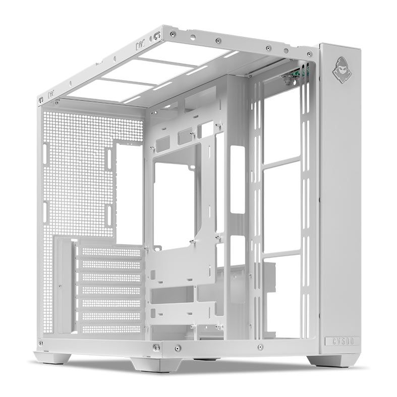 Gabinete Gamer Mancer CV500, Mid Tower, Lateral De Vidro, Branco, MCR-CV500-WH