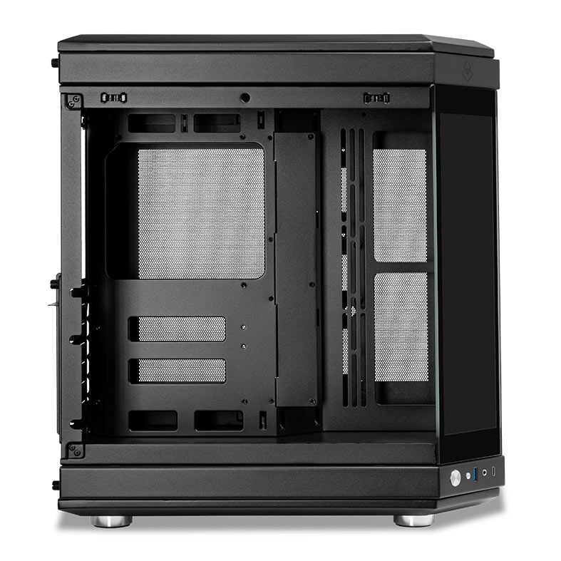 Gabinete Gamer Mancer CV700 Com Display, Mid-Tower, Lateral De Vidro, Preto, MCR-CV700DSP-BK