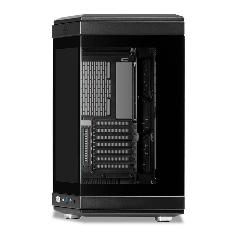 Gabinete Gamer Mancer CV700 Com Display, Mid-Tower, Lateral De Vidro, Preto, MCR-CV700DSP-BK