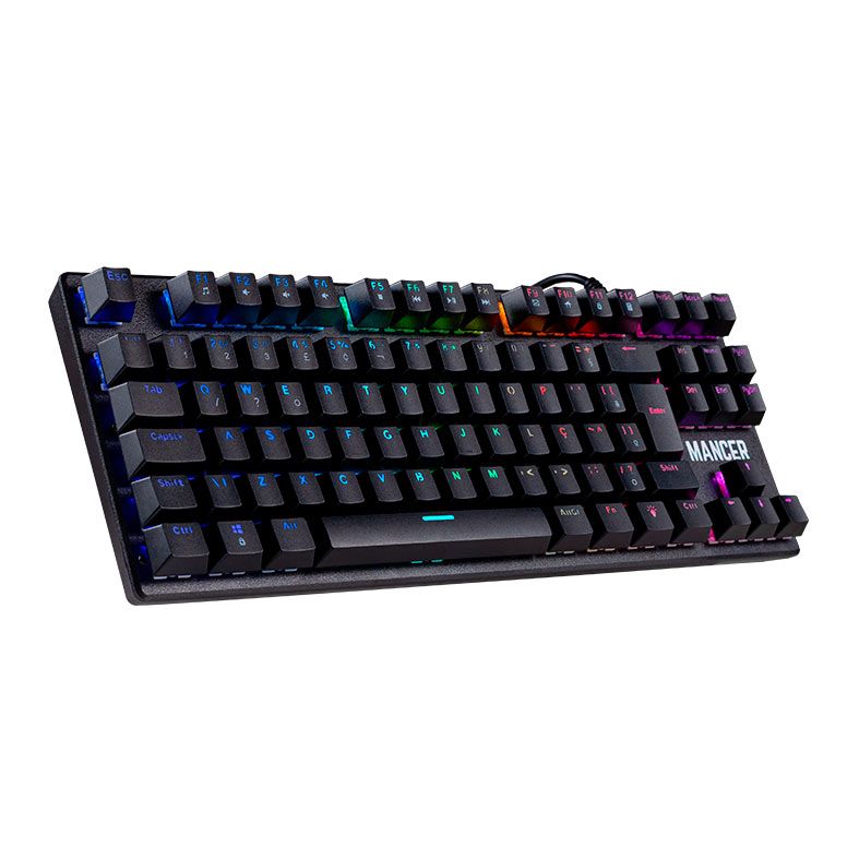 Teclado Mecanico Gamer Mancer Ghoul, RGB, ABNT2, Switch Outemu Azul, MCR-GHL-RGB01