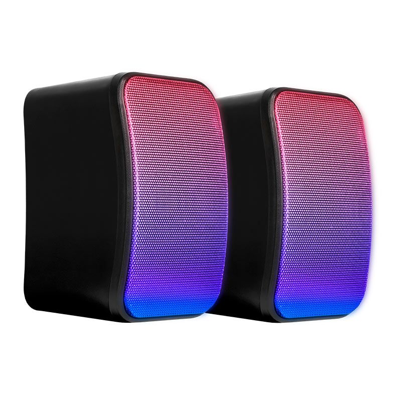 Caixa de Som Mancer Helm 3, RGB, 2x3W RMS, Preto, MCR-HMT-RGB03