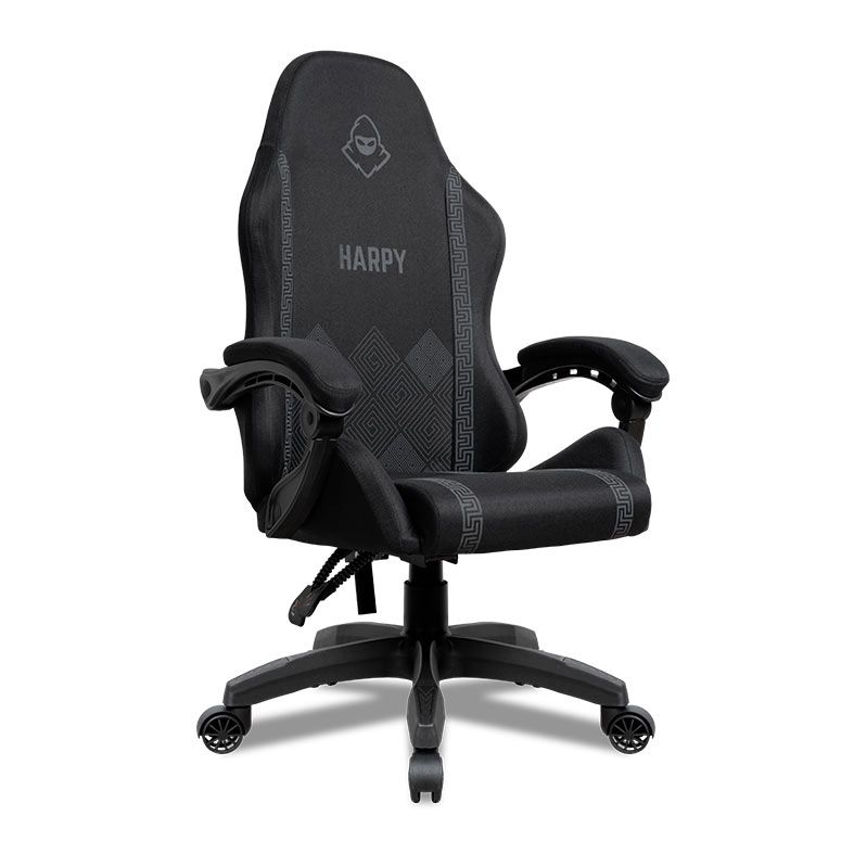 Cadeira Gamer Mancer Harpy, Preto e Cinza, MCR-HRP-BG