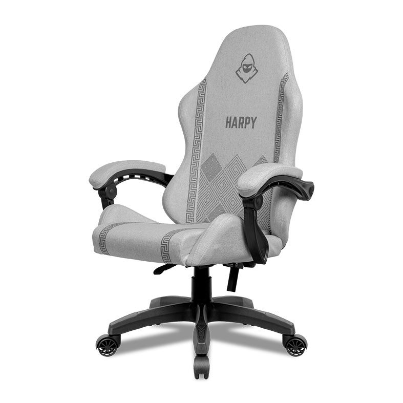 Cadeira Gamer Mancer Harpy, Preto e Branco, MCR-HRP-WBK