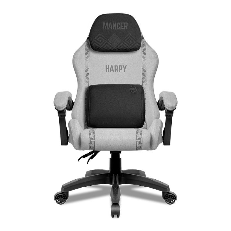 Cadeira Gamer Mancer Harpy, Preto e Branco, MCR-HRP-WBK