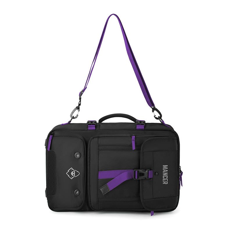 くろまろ Mochila Mancer Kairos, Preto e Roxo, MCR-KROS-BL01 | Pichau