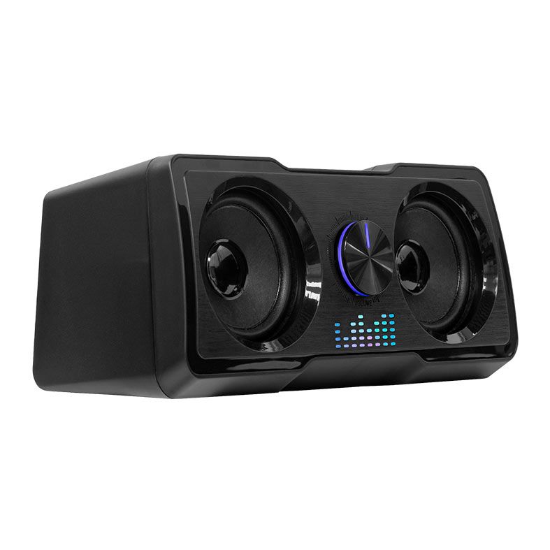 Caixa de  Som Gamer Mancer Murk, 2x5W+2x3W RMS, Rainbow, USB, Preto, MCR-MRK-RBW01