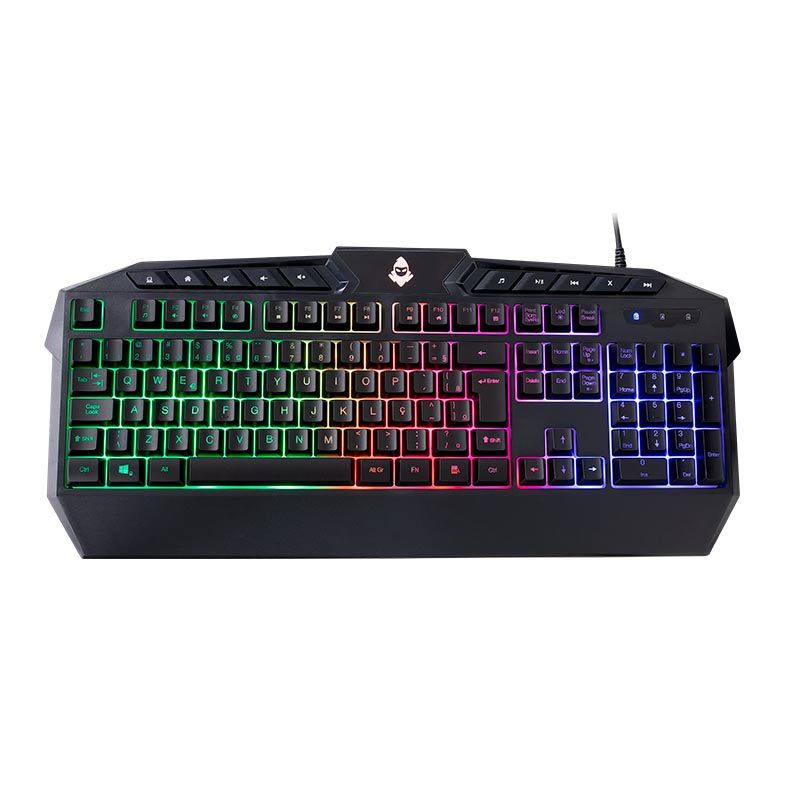 Teclado Gamer Mancer Necro Rainbow RGB, MCR-NCR-01