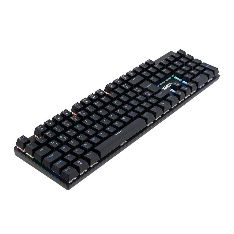 Teclado Mecanico Gamer Mancer Onyx MK2, RGB, ABNT2, Switch Huano Azul, Preto, MCR-ONM2-RGB01BU