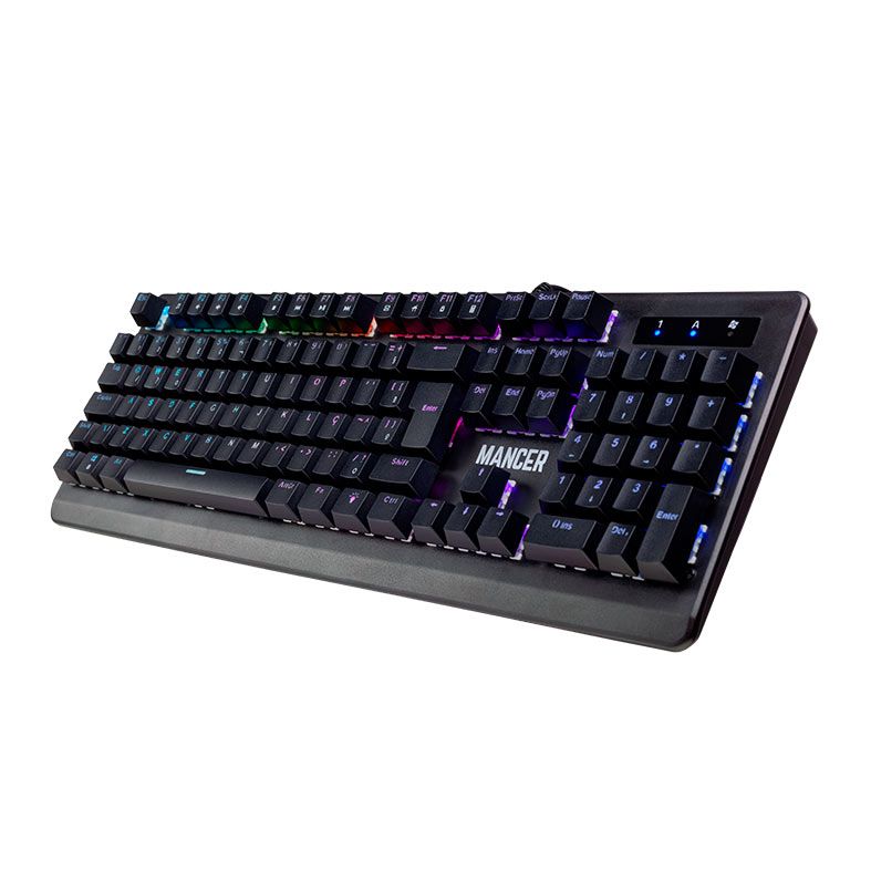 Teclado Mecanico Gamer Mancer Onyx, RGB, ABNT2, Switch Outemu Azul, MCR-ONX-RGB01