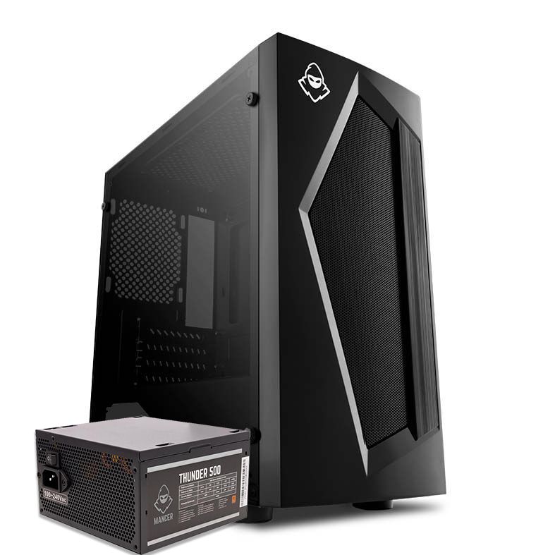 Pichau Kit Upgrade, Gabinete Mancer Pyro + Fonte Mancer 500W  