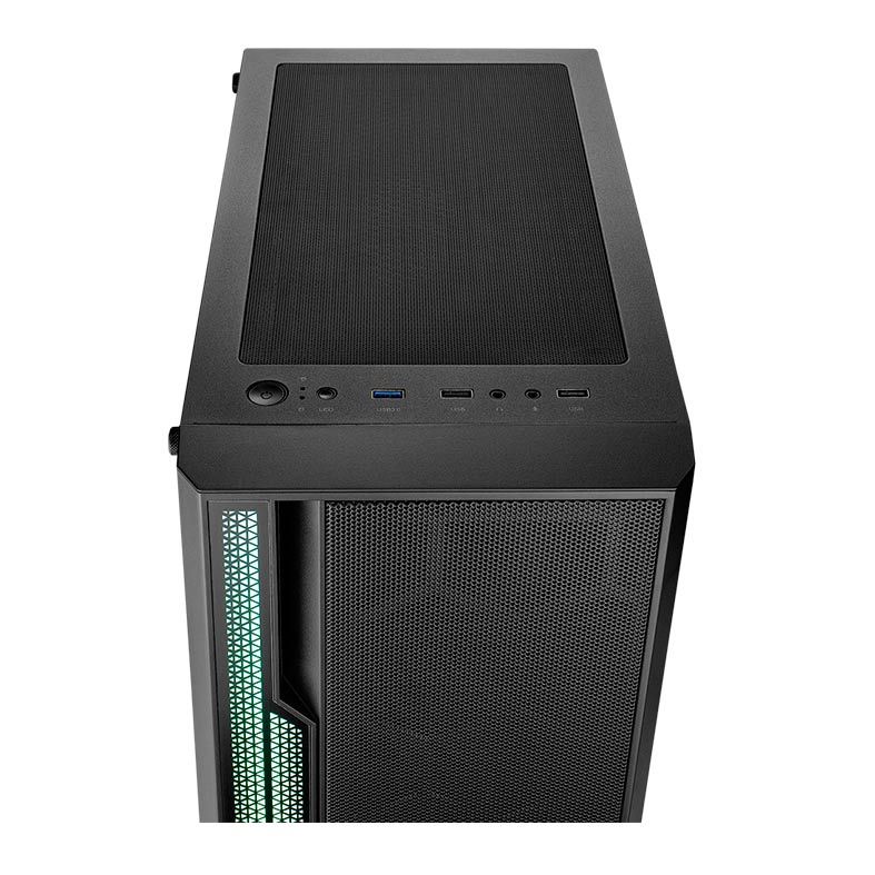 Gabinete Gamer Mancer Ranger RGB Lateral De Vidro Preto, MCR-RGR01-RGB